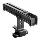 Top Side Cheese Handle Grip NATO Rail Handgrip Arri 1/4  Cold Shoe Mount for Balance Adjustable Camera Cage Rig Monitor Lights