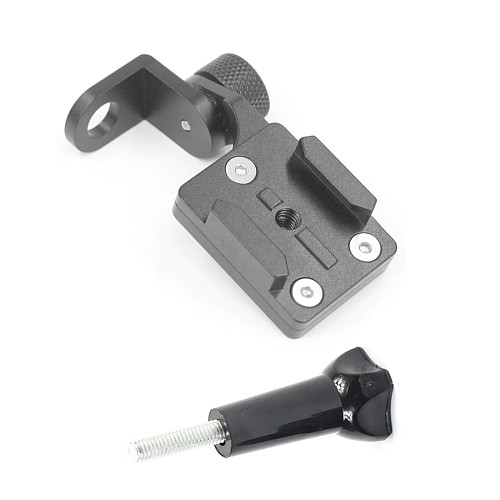 FEICHAO Aluminum Alloy Motorcycle Rearview Mirror Mount Bracket Holder with movable base for Insta360 ONE R/ GOPRO9/8/MAX/ DJI Osmo Action Camera Accessories