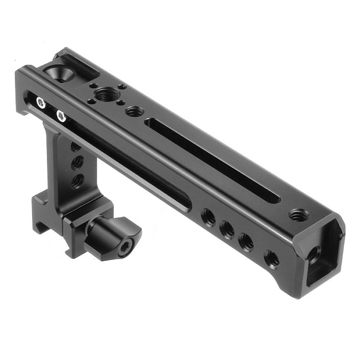 Top Side Cheese Handle Grip NATO Rail Handgrip Arri 1/4  Cold Shoe Mount for Balance Adjustable Camera Cage Rig Monitor Lights
