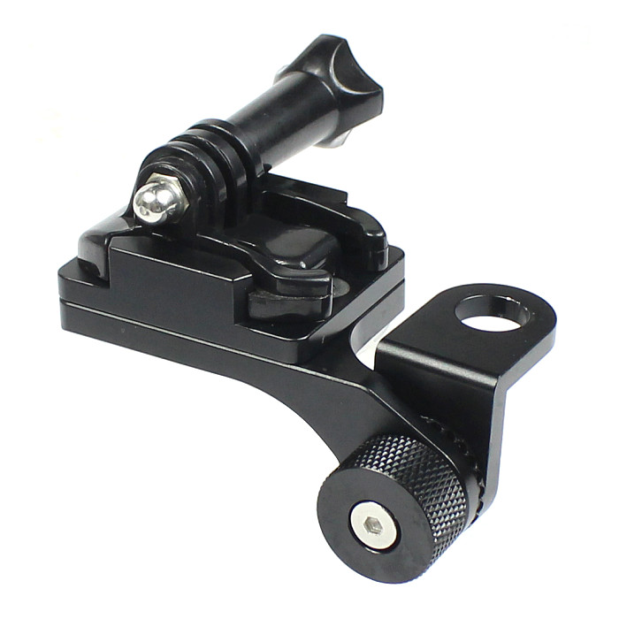 FEICHAO Aluminum Alloy Motorcycle Rearview Mirror Mount Bracket Holder with movable base for Insta360 ONE R/ GOPRO9/8/MAX/ DJI Osmo Action Camera Accessories