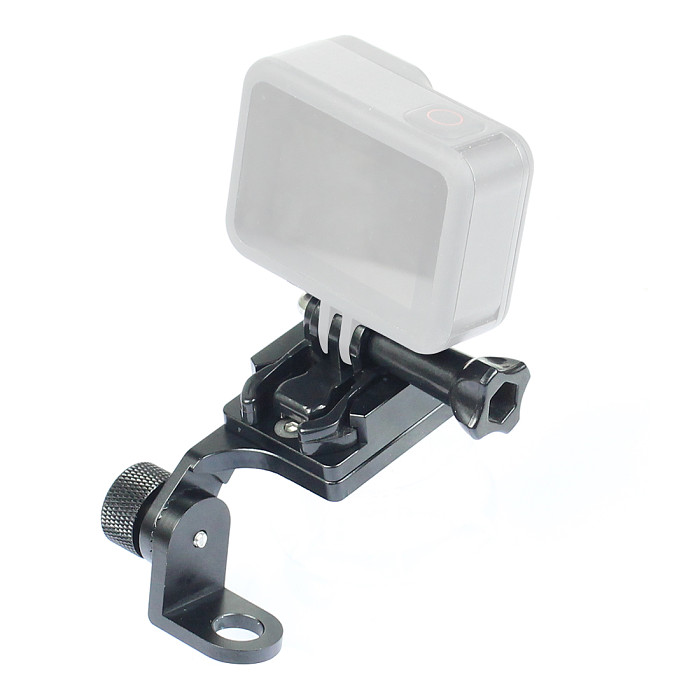 FEICHAO Aluminum Alloy Motorcycle Rearview Mirror Mount Bracket Holder with movable base for Insta360 ONE R/ GOPRO9/8/MAX/ DJI Osmo Action Camera Accessories