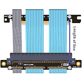 ADT-Link PCIe 4.0 16X to 16X Adapter For ITX Motherboard Case Double Reverse Graphics Card Extension A4 Chassis Cable PCI-e 4.0