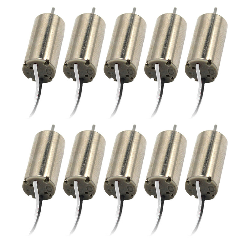 FEICHAO 10pcs 714 Micro Motor DC High Speed Motor Diy Production for Airplane Model Toy Propeller Motor