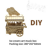 FEICHAO Creative Assembled Music Box DIY Toy Homemade Music Box Three-dimensional Model Wooden Children Gifts