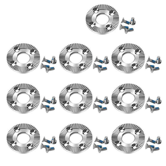 Stainless Steel Arri Rosette Mount Adapter Gear with 12mm Un-Threaded Thru Hole for Handle Grip DSLR Camera Accessories