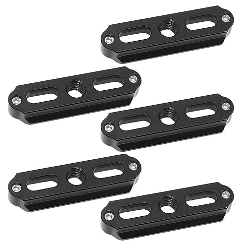 5PCS/lot Aluminum Alloy 65mm Camera Rails Slider System Camera Holder Bracket w 3/8 Hole 1/4 Screw for SLR Cameras Accessories