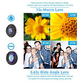  Apexel T18XBZJ5  Phone Photography Kit flexible tripod & 4-in-1 For iPhone Samsung Huawei Xiaomi Oneplus 7 Macro Fisheye Wide Angle Camera Lens kit