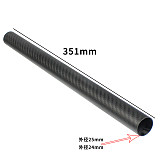 FEICHAO 3K Carbon Fiber Tube 25*23*351mm Suitable For Feiyu G3 Ultra Handheld Gimbal Extension Rod