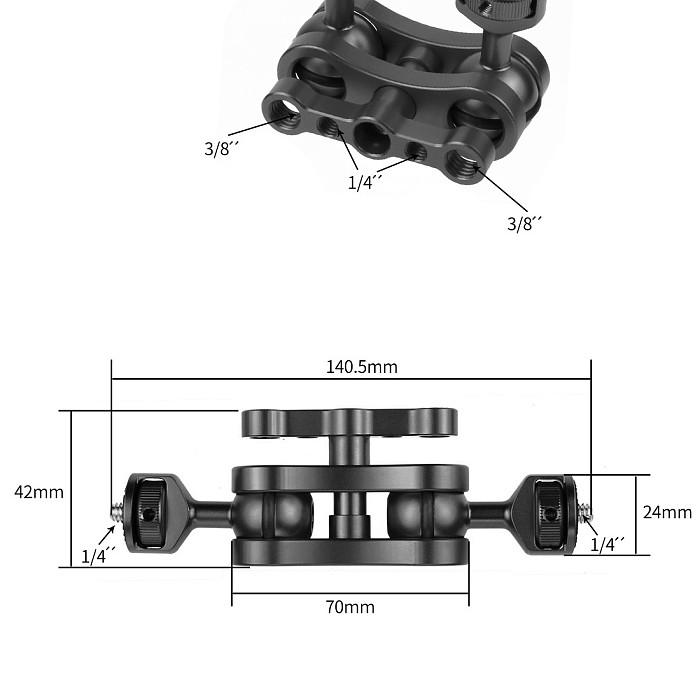 FEICHAO Magic Arm ​Bracket Mount Adapter 360 Degree Rotation for Led Fill Light Mini Slr Camera Accessories Monitor Bracket