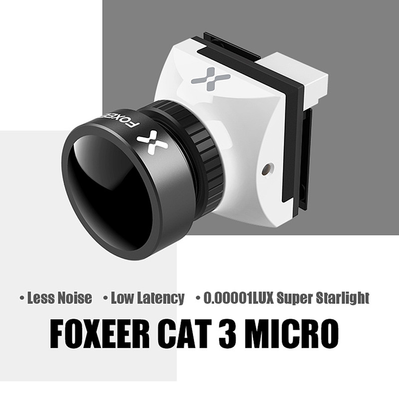 FOXEER CAT3 HS1259 MICRO Camera 22mm/19mm Professional Night Vision Camera Low Shot 0.00001LuX for Drone FPV Accessories