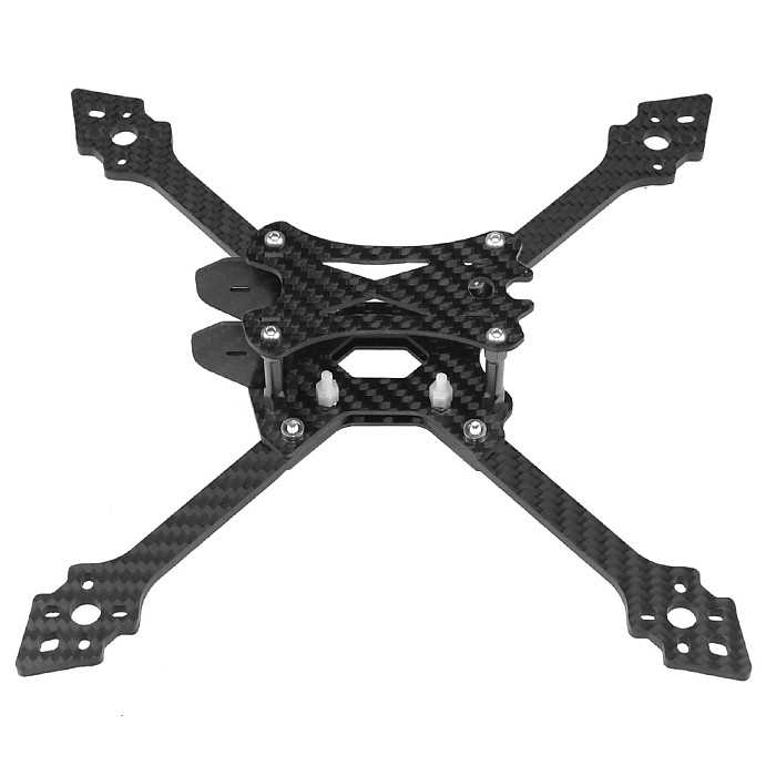 JMT X220 220mm Wheelbase Carbon Fiber Quadcopter Frame Kit 4mm Arms Support 5inch Propeller for FPV Racing Freestyle Drones
