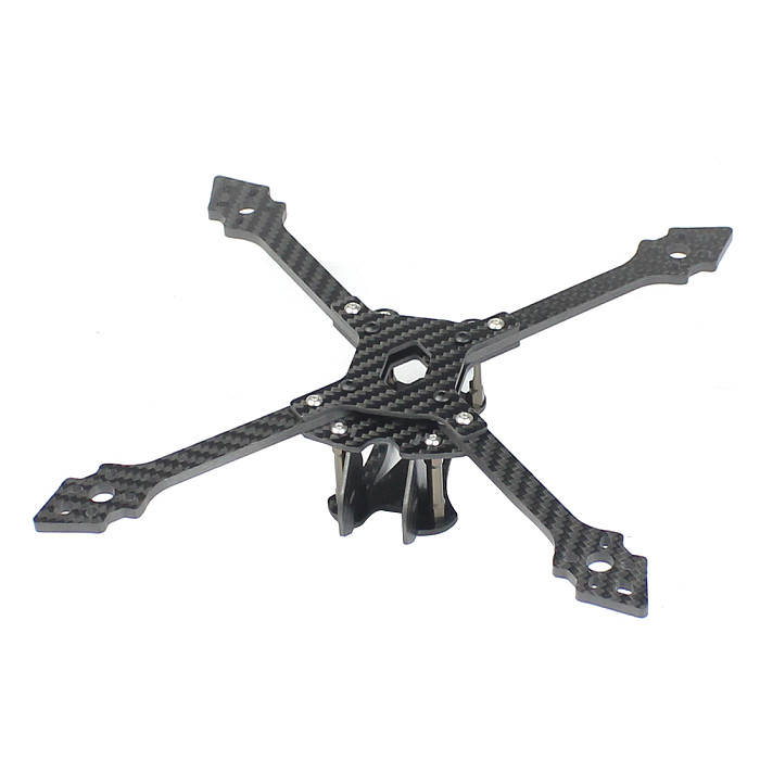 JMT X220 220mm Wheelbase Carbon Fiber Quadcopter Frame Kit 4mm Arms Support 5inch Propeller for FPV Racing Freestyle Drones