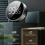 Baseus New Modern Wooden Wood Digital LED Desk Alarm Clock Thermometer Qi Wireless Charger