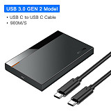 Baseus New 2.5  HDD SSD Case SATA to USB 3.0 Type C Disk Hard Drive Box Enclosure Docking Station