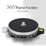 FEICHAO TPC-60 360 Degree Tripod Head Panoramic Clamp Aluminum Adapter Monopods Quick Release Plate Arca Swiss For Camera DSLR