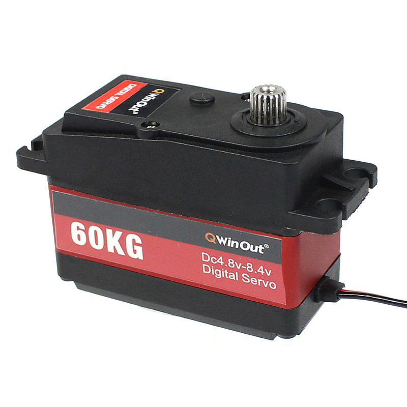 FEICHAO 60KG Digital Servo High Torque 6v-8.4v Waterproof Metal Gear Servo for 1/5 RC Cars, Compatible with Futaba JR SANWA Hitec Jumper Flysky Frsky TX