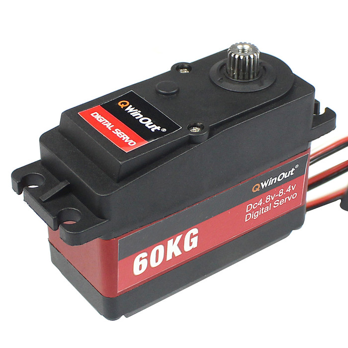 FEICHAO 60KG Digital Servo High Torque 6v-8.4v Waterproof Metal Gear Servo for 1/5 RC Cars, Compatible with Futaba JR SANWA Hitec Jumper Flysky Frsky TX