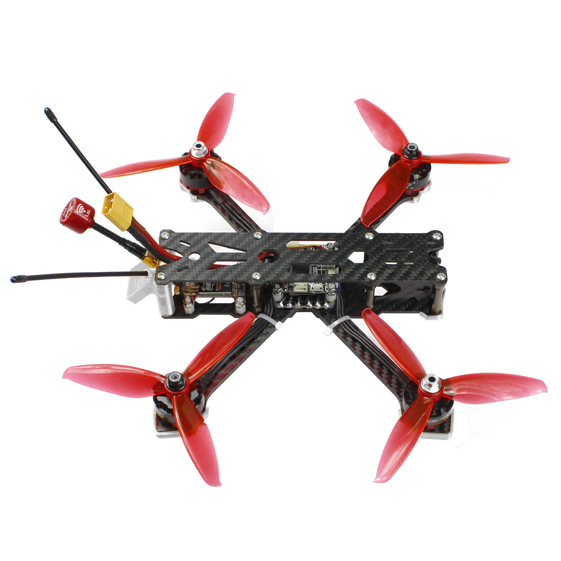 JMT 220mm DIY FPV Racing Drone Quadcopter Kit with F3 FC 2300KV Motor 20A  ESC