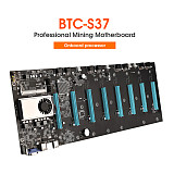 BTC-37 Mining Motherboard CPU Set 8 Miner Video Card Slot DDR3 Memory Adapter Integrated VGA Interface Low Power Consumption