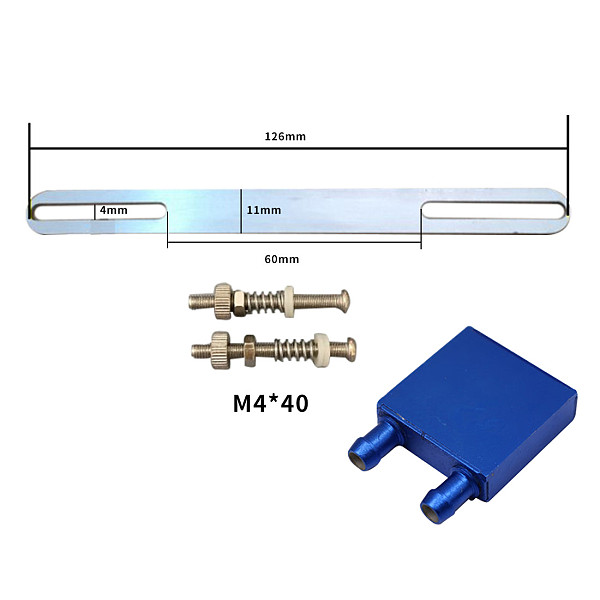 XT-XINTE Aluminium Aolly Water Cooling Heatsink Block Waterblock Radiator Liquid Cooler For Desktop CPU Graphics Card
