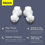 Baseus TWS Wireless Earbuds Bluetooth 5.0 Headset Mini Stereo Headphone Earphones with Mic