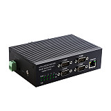 DIEWU TXI016 Industrial 4Port RS232/485/422 Serial Device Server to Ethernet Networking Converter 10/100Mbps RJ45 Port Module