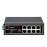 DIEWU TXI046 Industrial 8-port Ethernet Gigabit Switch Build in Signal Enhance & VLAN Switch RJ45 10/100M/1G Network Switches