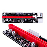 XT-XINTE Riser Card PCI-E 1x to 16x Riser Card USB 3.0 Cable 3in1 SATA 4Pin 6Pin Power Supply for Antminer Bitcoin Miner Mining Machine