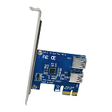 XT-XINTE PCI-E to PCI-E riser card PCI-E 1 to 2 Expansion Card Mini PCI-E slot adapter PCIe Port Multiplier Card