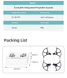 Sunnylifte Quick Release Stable Integrated Isolate Propeller Protector Guards Light Weight 89g for DJI FPV Racing Drone Quadcopter