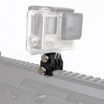 Action Camera Part Rail Mount for Picatinny Airsoft Shot Rifle Laser Mount Adapter for GoPro/EKEN/OSMO Action Camera Photography