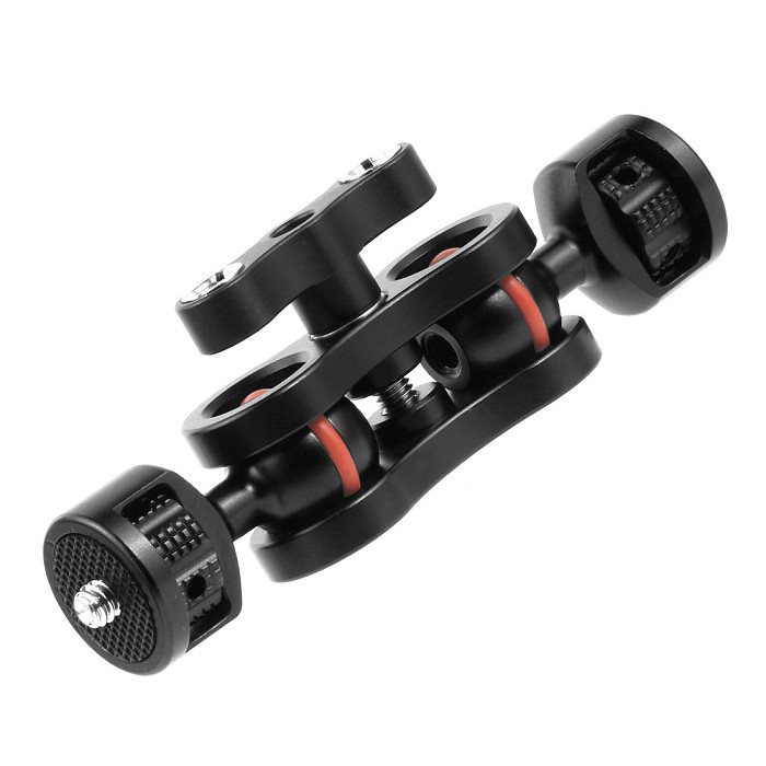 Camera Magic Arm Double Ball Head with Crab Claw Clip Universal Monitor Bracket Super Clamp Holder Stand Video Light SLR Photo