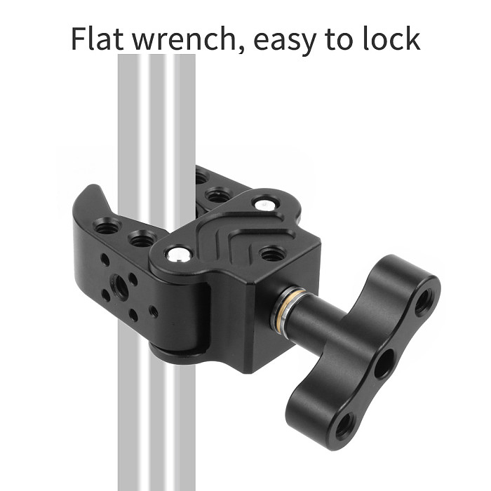 Camera Magic Arm Double Ball Head with Crab Claw Clip Universal Monitor Bracket Super Clamp Holder Stand Video Light SLR Photo