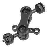 Camera Magic Arm Double Ball Head with Crab Claw Clip Universal Monitor Bracket Super Clamp Holder Stand Video Light SLR Photo
