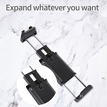 Universal Mobile Phone Clip Adapter with Cold Shoe 1/4 Screw Hole for Tripod Monopod Holder Clamp Bracket Stand Holder Mount