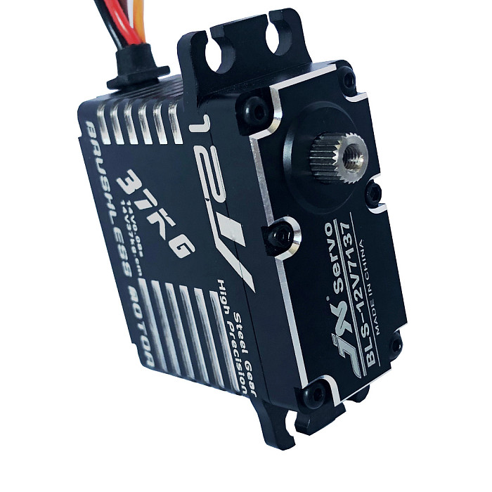 JX Servo BLS-12V7137 12V 37kg High Precision Metal Gear Full CNC Standard Digital Brushless Motor Servo for 1/8 1/10 Scale RC Car Robot Parts