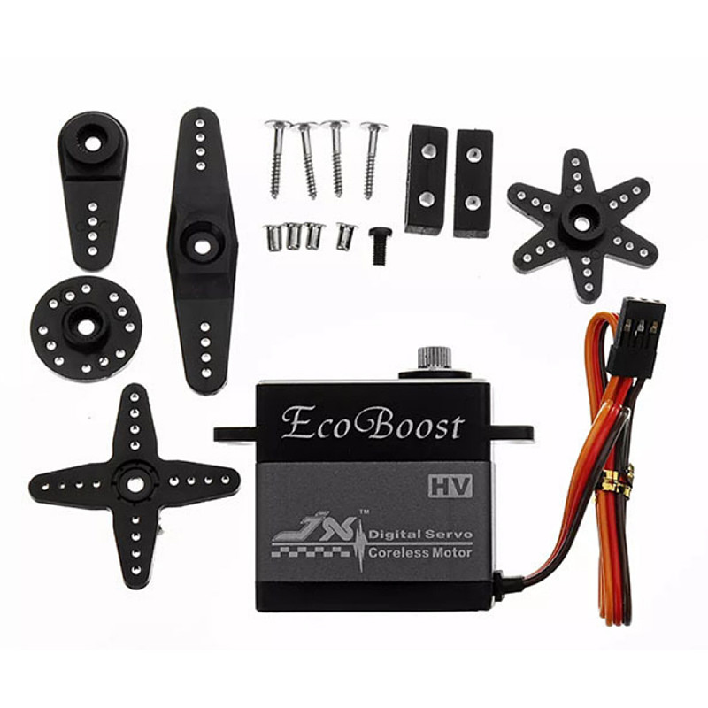 JX CLS-6327HV 27kg High Torque High Pressure Hollow Cup Coreless Servo Metal Gears 27KG High Torque Rudder for DIY RC Model Airplane Drone Parts