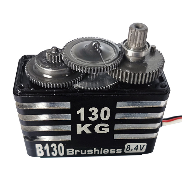 JX B130 130kg Brushless Servo Super Large Torque Full CNC Metal Gear Standard Digital Servo for 1/5 RC car Robot Drone
