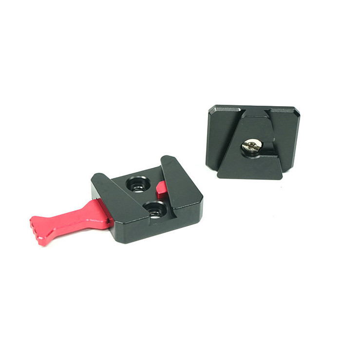 FEICHAO Super Crab Clamp With Universal V-Lock Mount Quick Release Adapter for DSLR Camera Battery Photo Studio Accessory