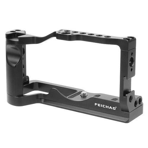 FEICHAO Aluminum M6 Mark2 Camera Cage Form-fitting Rig w Cold Shoe Mount for ARRI Handle for Canon EOS M6 Mark II Stabilizer