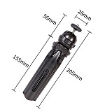 FEICHAO Extendable Mini Tripod Phone Clip 360 Degree Ball Head with UNC1/4  Screw Vlog Tripod for GoPro Action Camera Smartphone