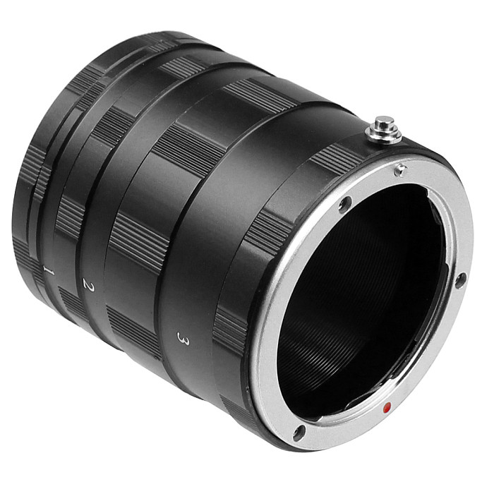Camera Adapter Macro Close-up Mount Ring Lens Extension Tube Kit for Canon EOS for Nikon AI for Sony NEX for Fuji FX DSLR