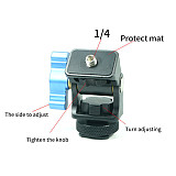 (FEICHAO) Snail PTZ Camera SLR Camera Rabbit Cage Monitor Stabilizer Hot Shoe Bracket Accessories Rotating PTZ