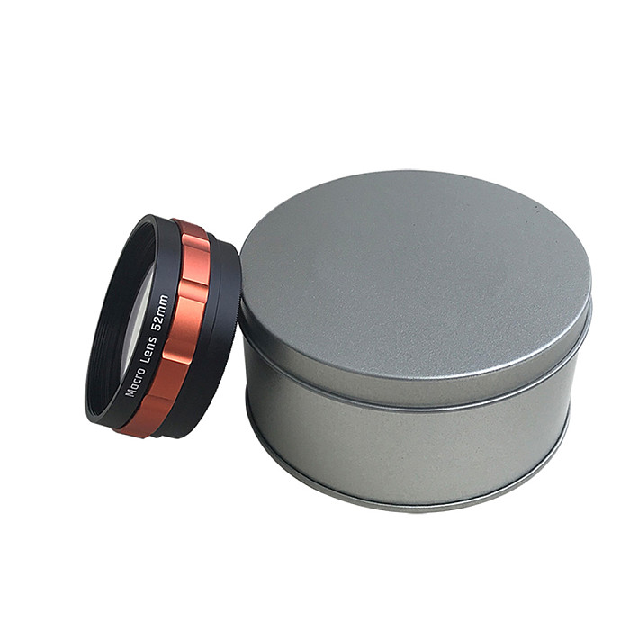 FEICHAO Universal 52mm Macro Lens 10X HD Optical Glass Camera Macro Lens with 52mm Adapter Ring for Sony for Canon DSLR Camera