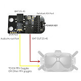 FEICHAO Receiver Module Accessories 5.8G RX PORT 3.0 Board Analog 2S-4S Support DVR Port For DJI Digital FPV Goggles 3D Adapter
