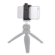 BGNing ABS Mobile Phone Clamp Tablet Fixing Clip Live Light Selfie Stick Phone Holder Desktop Bracket for Smartphone 