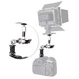 BGNing Super Clamp 7/11 Inch Adjustable Magic Articulated Arm for Mounting Monitor LED Light LCD Video Flash DSLR SLR Cameras