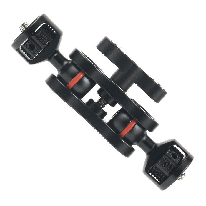 For GoPro13 BGNing Upgraded Multi-Function Dual Ball Head Magic Arm Mount Adapter with 1/4'' Screw for Sony DSLR Camera Fill Light Monitor Load 6KG