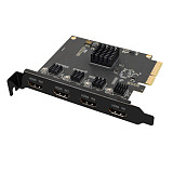 XT-XINTE 4 Channel HDMI-compatible PCIE Video Capture Card 1080p 60fps OBS Wirecast Live Broadcast Streaming Adapter 4 Ports