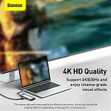 Baseus New USB C HUB Type-C to HDMI USB 3.0 RJ45 Adapter PD Charger Dock for MacBook
